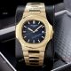 Copy Patek Philippe Nautilus Frosted Gold Watch with Luminous Dial Markers (3)_th.jpg